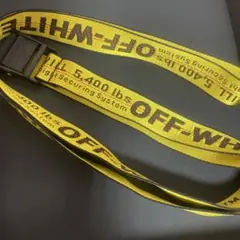 OFF-WHITE インダストリアル ベルト イエロー