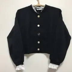 ❤️新品未使用❤️Coquette パピエール黒カーディガン　Mサイズ