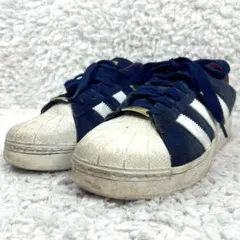 美品 27.5㎝◎adidas アディダス SUPER STAR XLG 金ロゴ