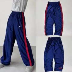 NIKE ナイキ 90s 銀タグ ナイロンパンツ サイドボタン ストリート