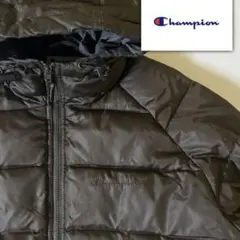 Champion ダウン ジャケット ブラウン サイズM フード チャンピオン