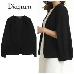 Q26 S ダイアグラム ケープスタイルポンチョ ノーカラー JKT レディースのサムネイル