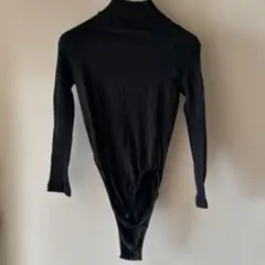 タートルネックレオタード ブラック Sサイズ 長袖 Capezio - メルカリ