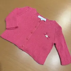 タルティーヌエショコラ　カーディガン　長袖　ニット　トップス　70