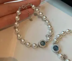パール ビジューモチーフ ブレスレット