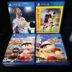 PS4 FIFA18 19 実況パワフルプロ野球2016 2018 4本セット