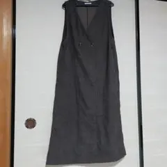 ☆le colis (ルコリ)ジャンパースカート　 ロングダークブラウン