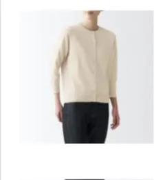 アイボリー カーディガン Lサイズ 無印良品