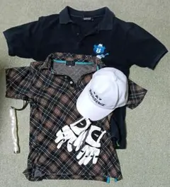 ゴルフで使えそうなセット (キャップ、グローブ、グリップ練習器具、ポロシャツ他)
