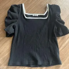 INGNI ブラック フリル袖 トップス