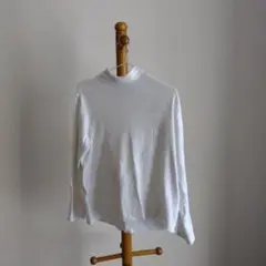 UNIQLO ホワイト ハイネック Tシャツ XL