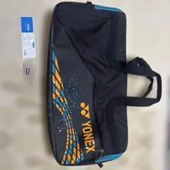 YONEX ラケットバッグ 黒/オレンジ/青