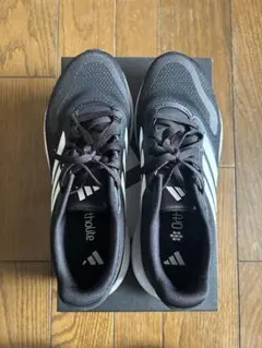 【美品】アディダス ブラック/ホワイト Ortholite 25.0