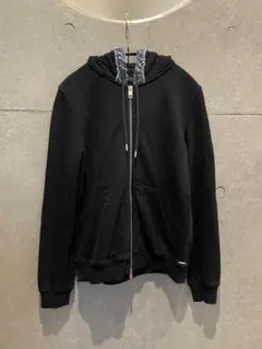 DIESEL ディーゼル　 フード縁デニム　パーカー　ブラックのサムネイル