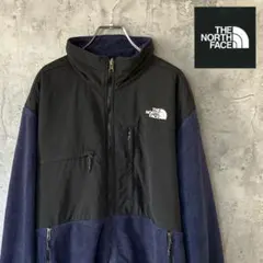 ザノースフェイス　フリース　デナリジャケット　大人気アイテム　紺色　メンズXL