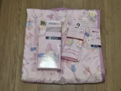 ウサハナ シングル寝具3点セット 掛け布団カバー 枕カバー 敷きパッドのサムネイル