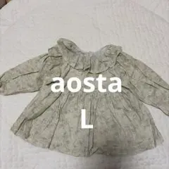 Aosta 花柄ブラウス Lサイズ　美品