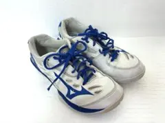 ⭐︎MIZUNO ミズノ バドミントンシューズ 24.5cmホワイトブルー⭐︎