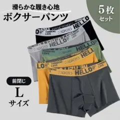 ボクサーパンツ L 前閉じ ボクサーブリーフ 下着 快適 メンズ