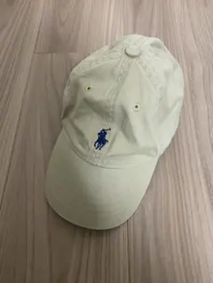 ポロラルフローレン　キッズキャップ　ポニー　ベージュキャップ