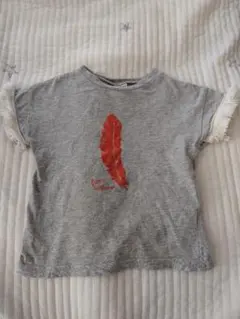 サマンサモスモスラーゴム♡フリンジ袖半袖Tシャツ95cmのサムネイル