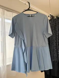 OPAQUE.CLIP フリル付き半袖トップス L