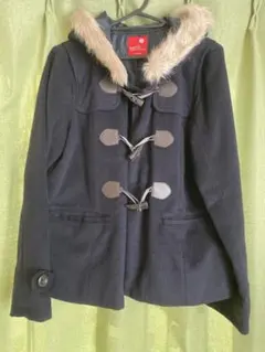 earth music&ecology ダッフルコート M ネイビー