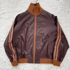 美品✨【Lサイズ相当】レザートラックジャケット y2k ヴィンテージ ブラウン