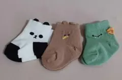 ベビー靴下 3足セット 動物デザイン