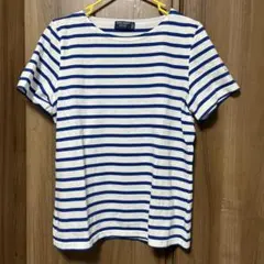 セントジェームス　半袖Tシャツ　ピリアック　ボーダー　ホワイト×ブルー