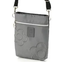 【新品】MARY QUANT‪✿スマホショルダー ポシェット サコッシュ グレー