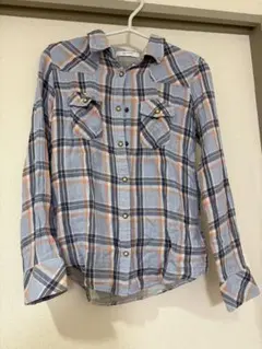 BACK NUMBER チェックシャツ 長袖 レディース Lサイズのサムネイル