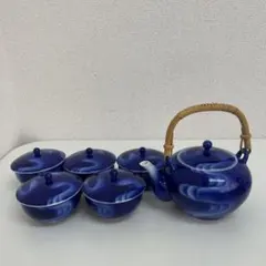 【美品】有田焼　深川製磁　急須　湯呑み5客セット