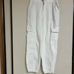 GU ホワイト カーゴパンツ