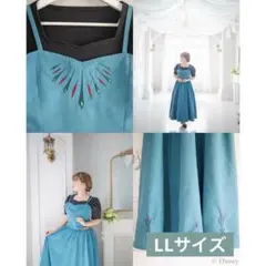Kaho＆Lilyしまむらアナと雪の女王 ビスチェ付きワンピース エルサS