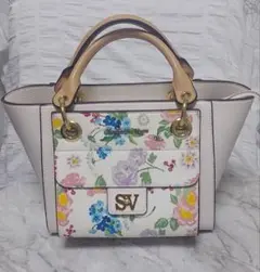 サマンサベガ　SV 花柄 ハンドバッグ ★お値下げしました