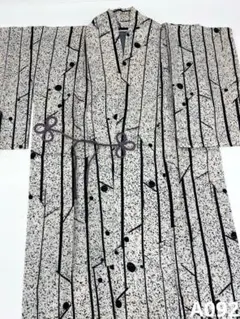 竺仙綿絽浴衣千鳥柄サイズタップリ - メルカリ
