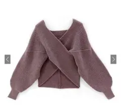 カシュクールニットトップス mb1515