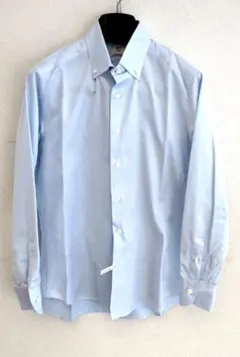 AD56 MILANO サックスブルー ボタンダウンシャツ
