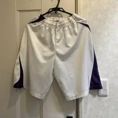 UNDER ARMOUR ショートパンツ ホワイト/パープル