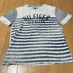 TOMMY HILFIGER ストライプ Tシャツ Lサイズ