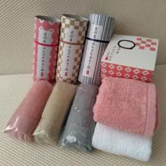 【新品】ハンドタオル　無地　5枚セット　泉州産　未使用