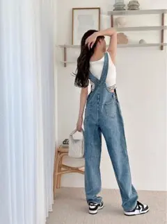デニムオーバーオール オーバーオール