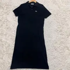 ラコステ ワンピース ポロワンピース ラインストーンスリムフィット