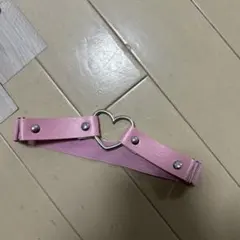 ピンク ハート型チョーカー
