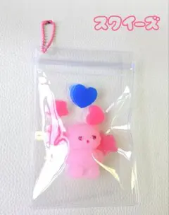 くまさん　スクイーズ　ピンク　/ハンドメイド　熊　ハート　星