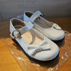 フォーマルシューズ　七五三　女の子　白　16.5　17.0㎝