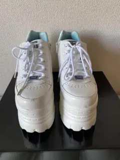美品！Yosuke Shoes ホワイト 厚底スニーカー ジッパー付き