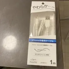 iPhone充電用Lightningケーブル 1m アイボリー