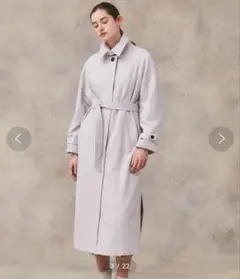 高級感★ユナイテッドトウキョウ　ビックステンカラーライトコート　3万　ウール